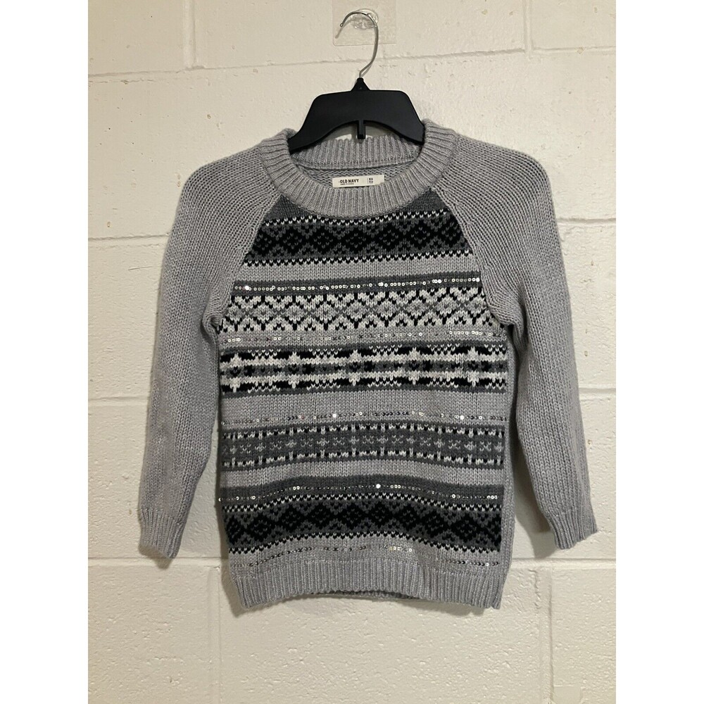 Old Navy Multicolor Sequined Tight Knit Pullover Sweater Size XS